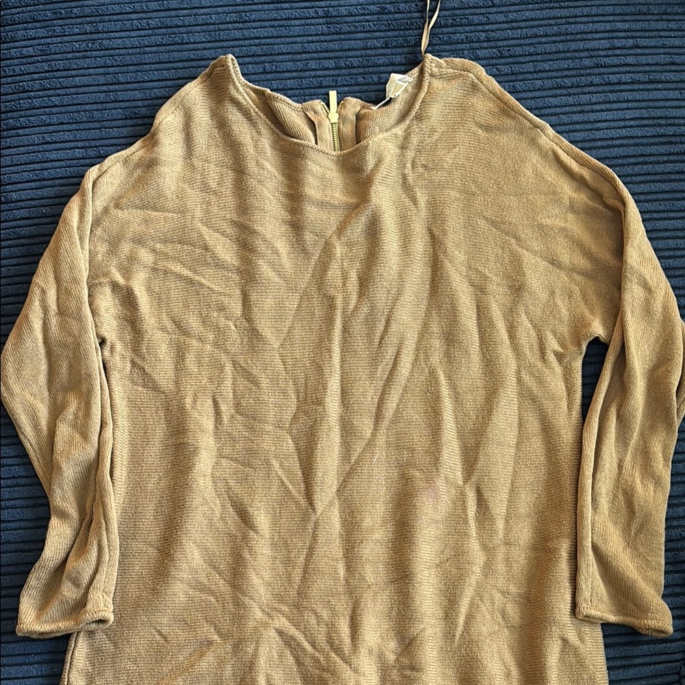 Michael Kors Yellow 3/4 Sleeve Relaxed Blouse